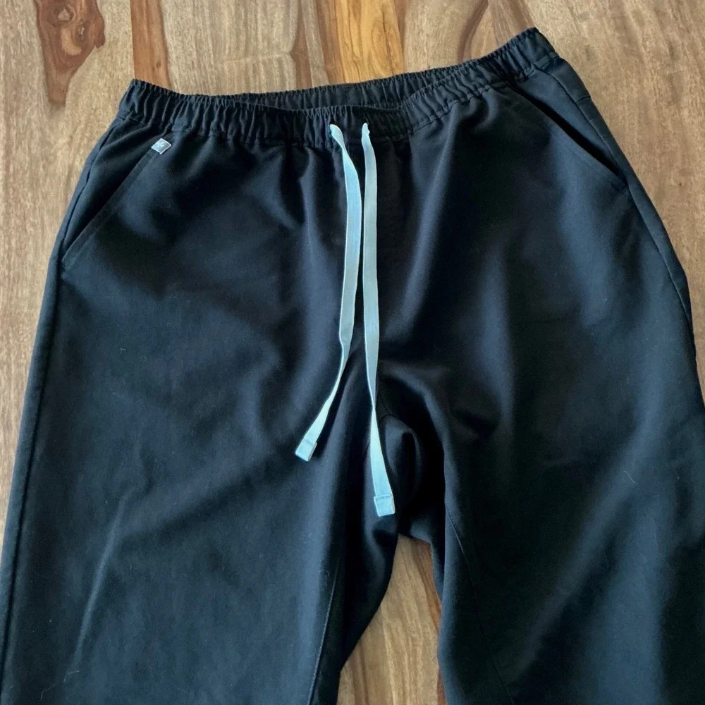 FIGS Mens Tansen Jogger Scrub Pants Large Black Technical Collection Flaw